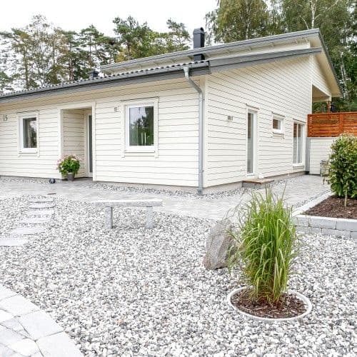 Husfasad med pvc fönster Husfasad med pvc fönster